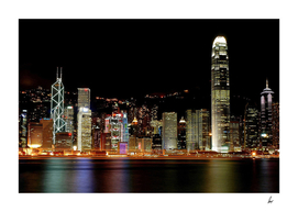 Hong Kong City At Night