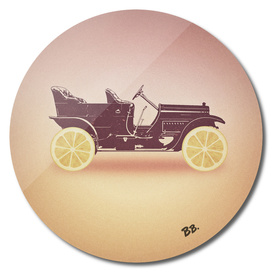 Oldtimer / Historic Car with lemon wheels