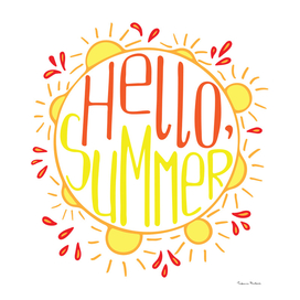 Unique hand-drawn lettering for the Summer