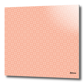 Sweet Peach Pink Flower Pattern