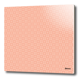 Sweet Peach Pink Flower Pattern