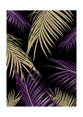 Purple Gold Palm Leaves Dream #1