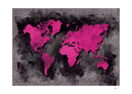 world map black purple #worldmap #map