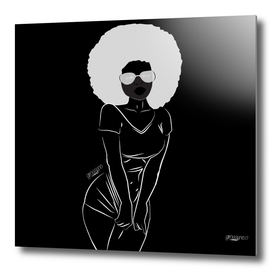 Afro candy b/w