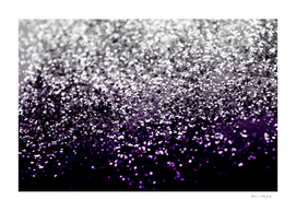 Dark Night Purple Black Silver Glitter #1 #shiny #decor #art