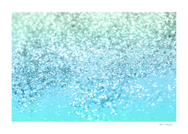 Seafoam Aqua Ocean MERMAID Girls Glitter #1 #shiny #decor