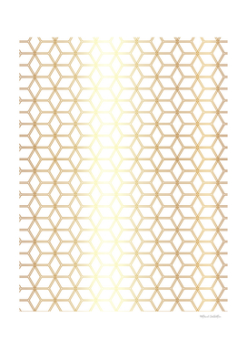 Geometric Hive Mind Pattern - Gold #298