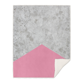 Geometric Concrete Arrow Design - Pink #329
