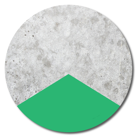 Geometric Concrete Arrow Design - Green #175