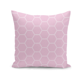 Geometric Honeycomb Pattern - Light Pink #326