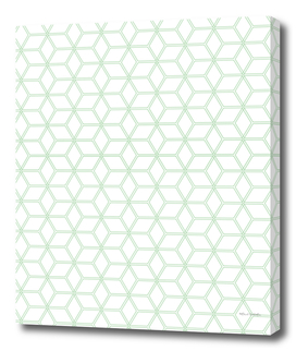 Geometric Hive Mind Pattern - Mint Green #216