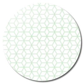 Geometric Hive Mind Pattern - Mint Green #216
