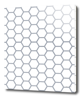 Geometric Honeycomb Pattern - Navy #278