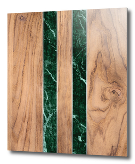 Striped Wood Grain Design - Green Granite #901