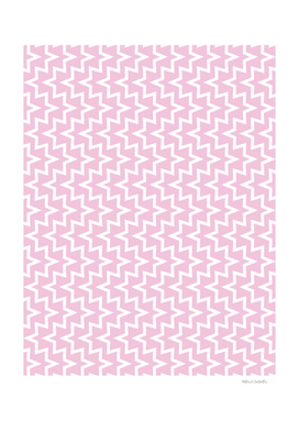 Geometric Sea Urchin Pattern - Light Pink & White #320