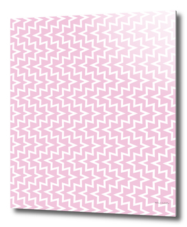 Geometric Sea Urchin Pattern - Light Pink & White #320