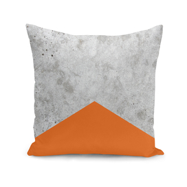 Geometric Concrete Arrow Design - Orange #118