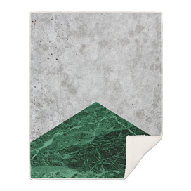 Geometric Concrete Arrow Design - Green Granite #412