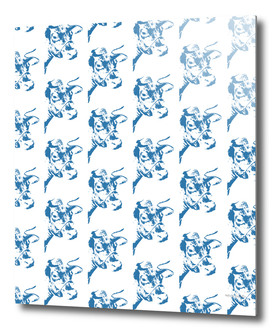 Follow the Herd Pattern - Blue #761