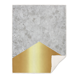 Geometric Concrete Arrow Design - Gold #372