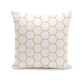 Geometric Honeycomb Pattern - Orange #271