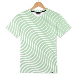Whisker Pattern - Light Green & White #440