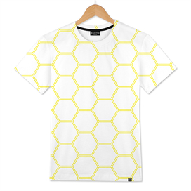 Geometric Honeycomb Pattern - Yellow #164