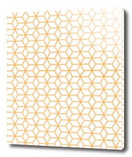 Geometric Hive Mind Pattern - Orange #338