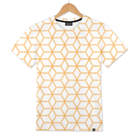 Geometric Hive Mind Pattern - Orange #338