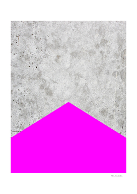 Geometric Concrete Arrow Design - Neon Purple #728