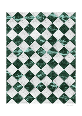 Cubic - Green & White Marble #741