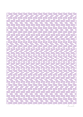 Geometric Sea Urchin Pattern - Light Purple & White #922