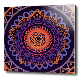Colorful Mandala of Life - Yoga Art