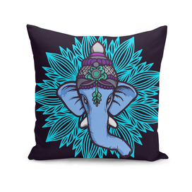 Blue Elephant - Ganesh Be Wise, Be Strong, Be Happy