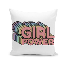 Girl Power grl pwr Retro Art Print