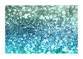 Seafoam Aqua Ocean MERMAID Girls Glitter #4 #shiny #decor