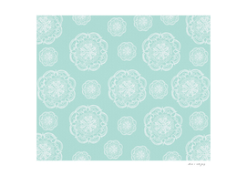 Mint Romantic Flower Mandala Pattern #2 #decor #art