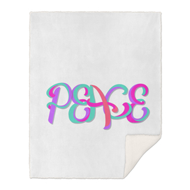 Peace lover lettering