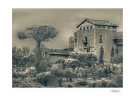 Rural Rome Scene Photo Illustration