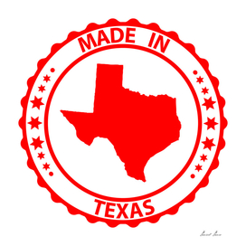 Made in Texas rubber stamp