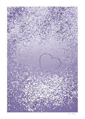 Sparkling Ultra Violet Lady Glitter Heart #1