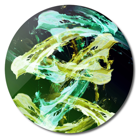 Green and Gold - Modern Abstract Expressionsim
