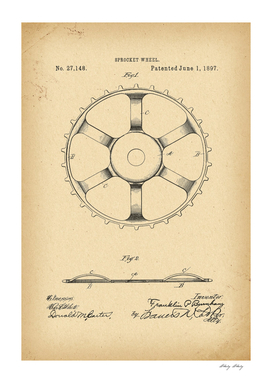 1897 Patent Velocipede Bicycle archive history invention