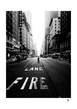 Lane fire