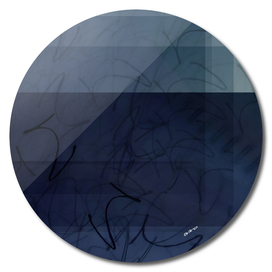 Shades of Blue - Digital Glitch Artwork