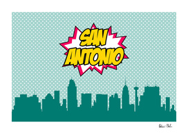 San Antonio Pop Skyline