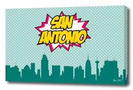 San Antonio Pop Skyline