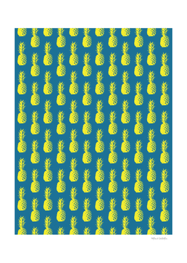 Pineapple Pattern - Blue & Yellow #451