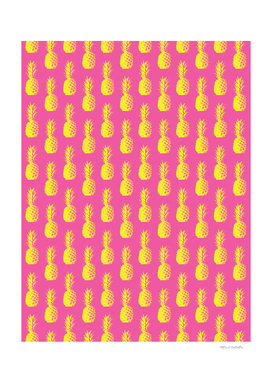 Pineapple Pattern - Pink & Yellow #203