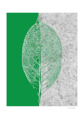 Natural Outlines - Leaf Green & Concrete #774